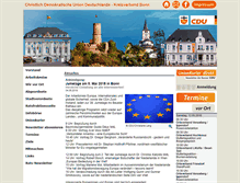 Tablet Screenshot of cdu-bonn.de